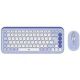 Logitech Pop Icon Combo Tastatur und Maus inklusive, universelle Bluetooth-QWERTZ-Tastatur, türkisch-lila, weiß