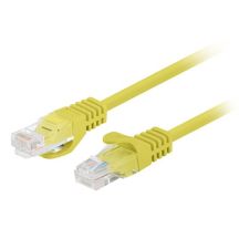 Patchkabel Kat. 6 UTP 3 m gelb Fluke geprüft Lanberg 10er-Pack