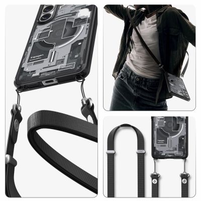 22. Spigen Ultra Hybrid Mag MagSafe Hülle für Samsung Galaxy S26 Zero One – Transparent Schwarz