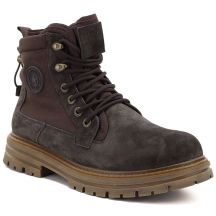 Braune Herren-Lederstiefel ohne Futter, Big Star UU174254