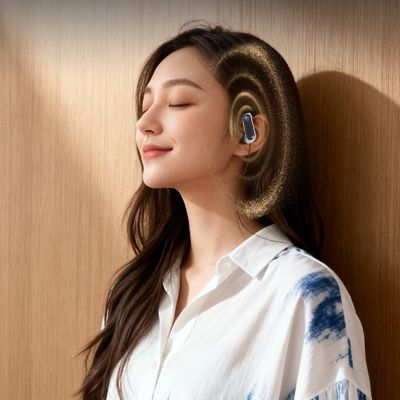 6. Dudao U17Z Bluetooth 5.3 OWS Kopfhörer mit Ohrbügeln – Schwarz