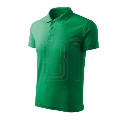 3. Malfini Pique Polo Free M MLI-F0316 grasgrünes Poloshirt