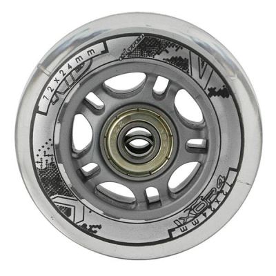 2. PU 72x24 82A TRANSPARENT (4 Stk.) + ABEC-7 (8 Stk.) NILS EXTREME SET