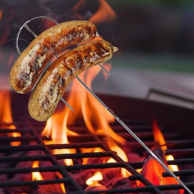 4. 100 CM CAMPINGGABEL MIT HOLZGRIFF