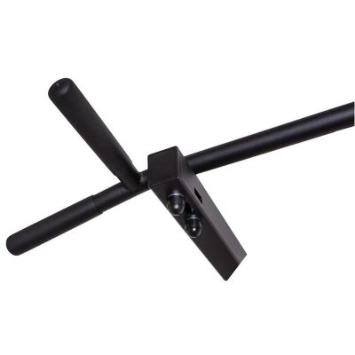 7. Turnwandbarren aus Holz und Metall mit Holzstange und Zubehörbank K 221B A076