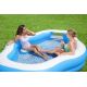 4. Bestway 54409 Aufstellpool, aufblasbarer Pool, oval, blau-weiß