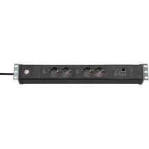 Brennenstuhl Premium-Web-Line V3 Steckdosenleiste – zur Montage im Serverschrank – Ethernet – Ausgänge: 4 – 48,3 cm (19 Zoll) – 3,0 m Kabel