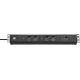 Brennenstuhl Premium-Web-Line V3 Steckdosenleiste – zur Montage im Serverschrank – Ethernet – Ausgänge: 4 – 48,3 cm (19 Zoll) – 3,0 m Kabel