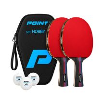Point Hobby Tischtennis-Set 2 Schläger + 3 Bälle + Schutzhülle KAT00921