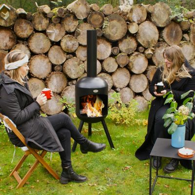 5. Bonfeu Bonselo Gartenkamin schwarz 3901