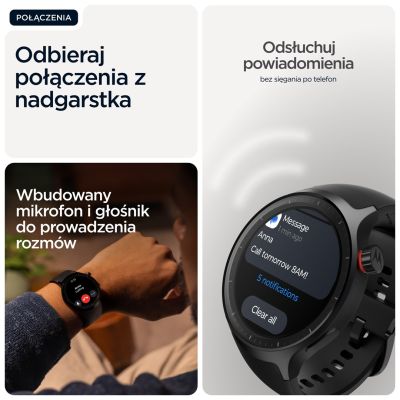 10. Motorola Moto Watch 512 MB, Farbe: Vulkanasche/Silikon Schwarz