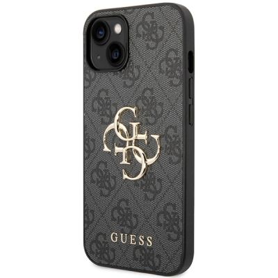 2. Guess 4G Big Metal Logo iPhone 15 Hülle - Grau