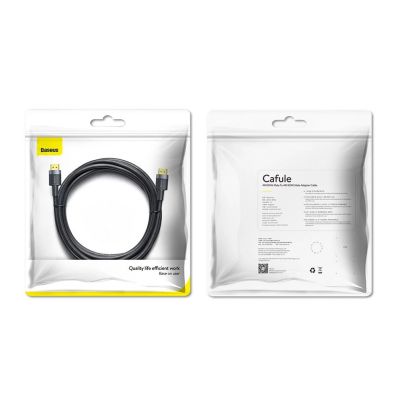 15. Baseus Cafule HDMI / HDMI 2.0 4K 60 Hz 3D 18 Gbit/s Kabel 3 m – Schwarz