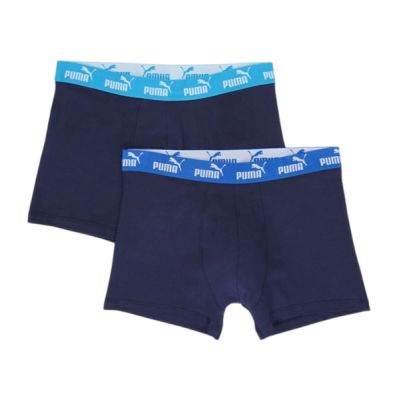 Puma Herren-Boxershorts, 2er-Pack, marineblau, bequeme Baumwolle