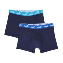 Puma Herren-Boxershorts, 2er-Pack, marineblau, bequeme Baumwolle