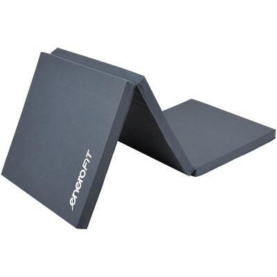3. Faltbare Gymnastikmatratze 180x60x5CM Grau Enero Fit