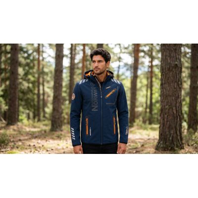 3. Herren-Softshelljacke Geographical Norway ROYAUTE MEN ASS A BS2 056 (WT1804H/GN-NAVY / ORANGE)