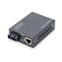 Digitus Medienkonverter RJ45 10/100Base-TX auf SC Duplex 100Base-FX, Tx/Rx 1310 nm, 20 km