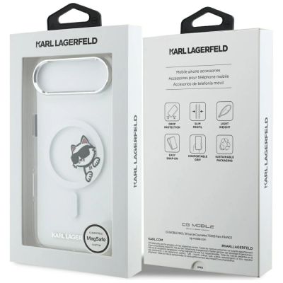 8. Karl Lagerfeld IML Peekaboo MagSafe Hülle für iPhone Air – Transparent