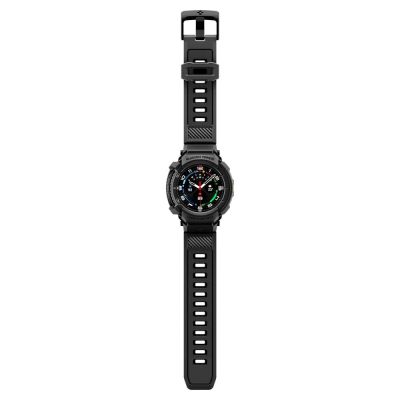 8. Spigen Rugged Armor Pro Armband für Samsung Galaxy Watch 8 Classic 46 mm – Mattschwarz