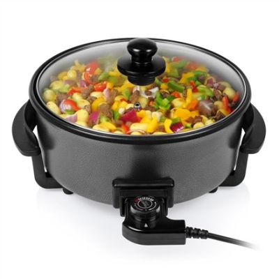14. Tristar | Multifunktionale XL-Grillpfanne | PZ-9135 | Durchmesser 30 cm | Grill | 1500 W | Inkl. Deckel | Fester Griff | Schwarz