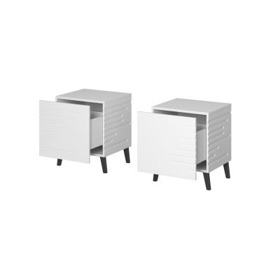 2. NOVA Nachttisch 44x40x52 weiß matt