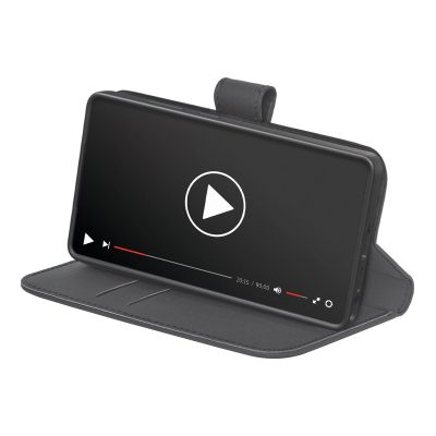 3. Puro Booklet Case mit Klappe und Geldbörse für Samsung Galaxy S25 Ultra – Schwarz