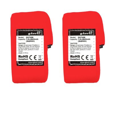 10. GLOVII Beheizbares Thermoaktiv-Unterwäsche-Set, Sweatshirt und Hose, Größe M, Orange, inklusive Batterien und Ladegerät, GXRM