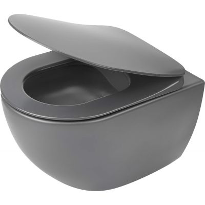 Randloses WC-Becken mit Sitz