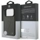 8. Mercedes Leather Large Laurel Leave MagSafe Case für iPhone 17 Pro - Schwarz und Grau