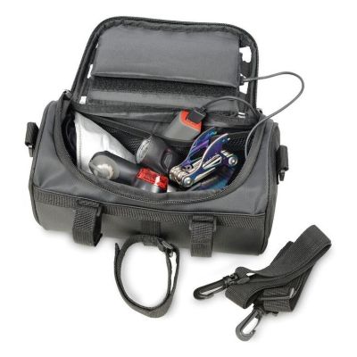 3. TROIKA BKB30/BK Fahrradtasche und Korb, Fronttasche 4L, Nylon, PVC, Plane, Schwarz