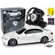 Ferngesteuertes Auto BMW M3 Weiß mit ferngesteuertem Lenkrad, Maßstab 1:18, Sound und Licht