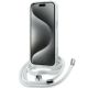 4. Karl Lagerfeld IML Crossbody Monogram Karl & Choupette Head MagSafe Hülle für iPhone 15 / 14 / 13 – Transparent