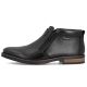 9. Schwarze Herren-Ankle-Boots aus Leder mit Reißverschluss, Rieker 14656-00