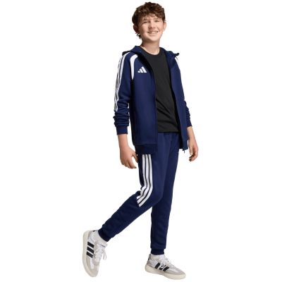 8. adidas Tiro 26 League Sweatshirt mit durchgehendem Reißverschluss für Kinder, Marineblau KF3322