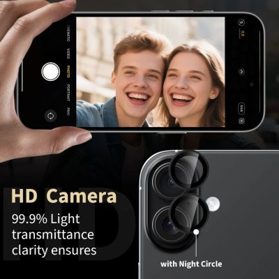 3. Tech-Protect Camring Fit+ Kameraabdeckung für iPhone 17 - Schwarz