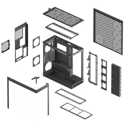 7. HAVN HS 420 Midi-Tower Schwarz