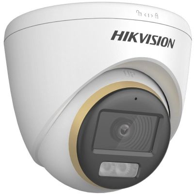 4. Hikvision Turbo HD mit ColorVu DS-2CE72DF3T-LSE (2,8 mm) Schwenk- und Neige-Überwachungskamera für den Innen- und Außenbereich, 1920 x 1080 px, Decken-/Wandmontage