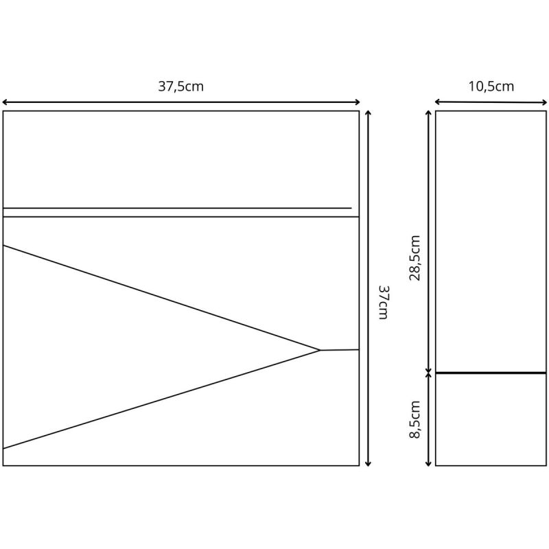 15. Briefkasten 37 x 37 x 10,5 cm 1067551 SASKA GARDEN