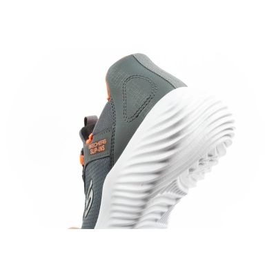 7. Skechers Bounder Slip-ins Junior Kinder Sportschuhe Grau