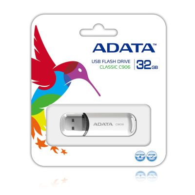 2. USB-Stick ADATA C906 AC906-32G-RWH (32 GB; USB 2.0; weiß)