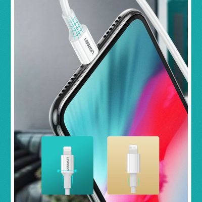 11. Ugreen US171 Lightning – USB-C MFi PD-Kabel 20 W 480 Mbit/s 1 m – Weiß