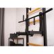 3. GYMNASTIK-SPROSSENWAND BENCHK MIT METALL-KLIMMZUGSTANGE MIT 6 GRIFFEN 231B