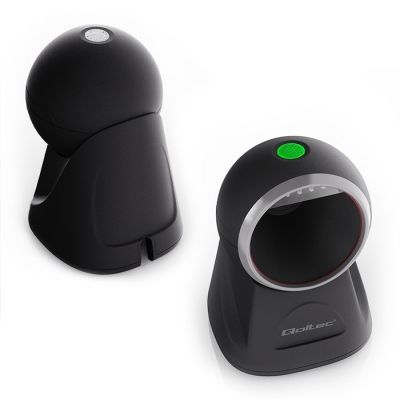 4. Qoltec Stationärer Präzisions-Barcode- und QR-Code-Scanner (1D | 2D)