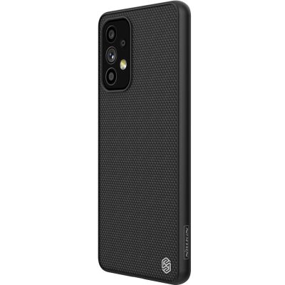 7. Nillkin Textured Case robuste, verstärkte Hülle mit Gelrahmen und Nylonrückseite für Samsung Galaxy A73 schwarz
