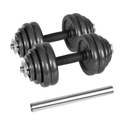 7. REBEL ACTIVE VERSTELLBARE HANTELN IM KOFFER MIT HANTELSTANGE, SET 30 KG