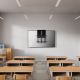 7. Zubehör – Halterung – oben/unten – für interaktive Fernseher – Kunststoff, Edelstahl, Aluminium – (55–86 Zoll) – Wandmontage