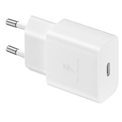 Samsung Netzteil 15W USB-C Schnellladefunktion (ohne Kabel); Weiß