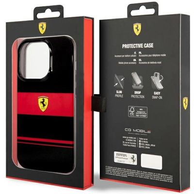 8. Ferrari FEHMP14LUCOK iPhone 14 Pro 6,1" schwarz/schwarzes Hardcase IMD Combi Magsafe