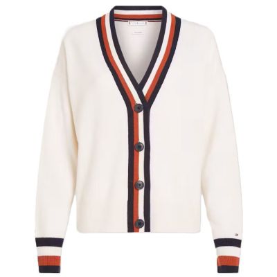 TOMMY HILFIGER DAMEN-WOLL-CARDIGAN
